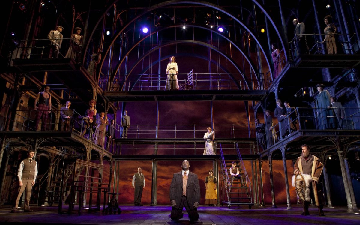 Pictured: The cast of RAGTIME on Broadway at the Neil Simon Theatre.