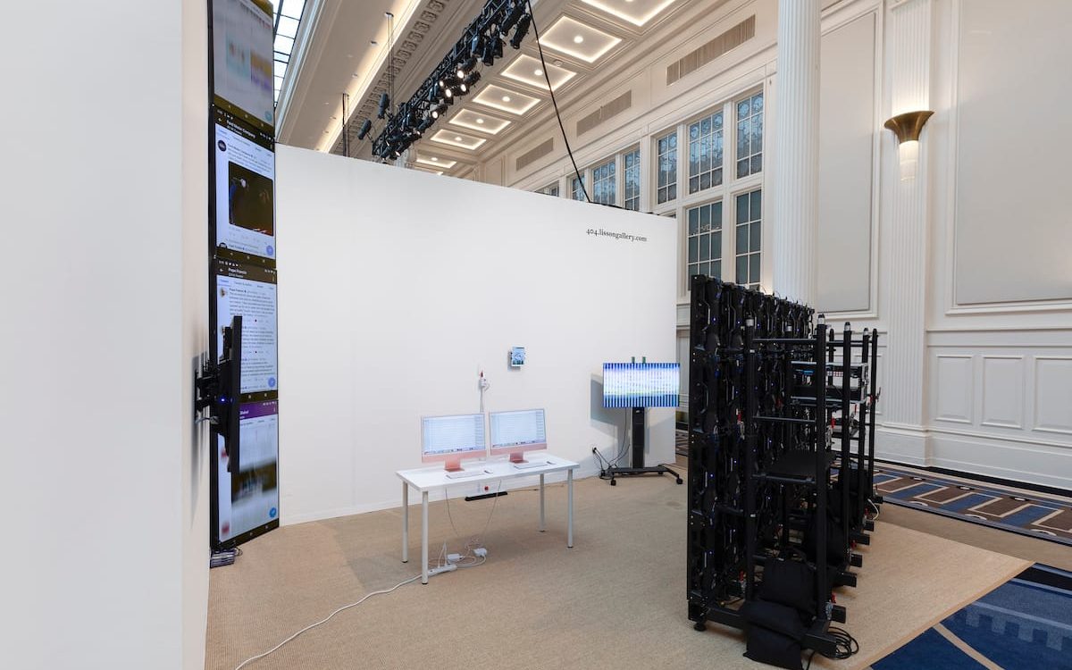 Lisson Gallery's booth at the Independent art fair.