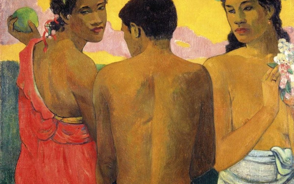 Paul_Gauguin_-_Three_Tahitians_-_1899